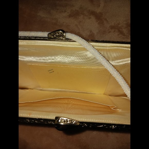 Vintage retro beaded purse clutch bag - Picture 3 of 3